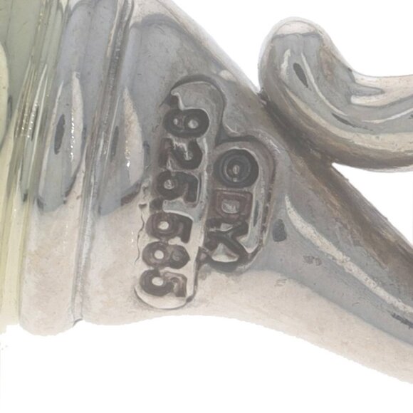 David Yurman 6mm Wheat Chain Necklace 17 1/4" Sterling Silver 925 Yellow Gold14k - Picture 5 of 5